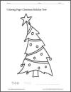 Christmas Holiday Tree Coloring Sheet