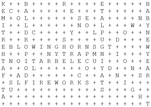New Year's Eve Word Search PUzzle Answer Key