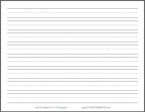 primary-dashed-writing-paper-with-1-lines-student-handouts