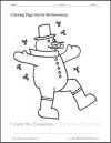 Frosty the Snowman Coloring Sheet for Kids
