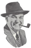 smiling man with a pipe in his mouth