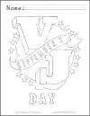 V-J Day Free Printable Coloring Sheet for Kids