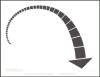 Dashed Downward Arrow Sign