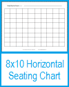 8x10 Horizontal Printable Seating Chart