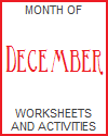 December Worksheets and Activities