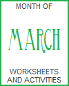 March Worksheets and Activities