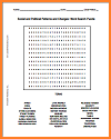 Social and Political Patterns and Changes Word Search Puzzle Worksheet