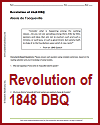 Revolution of 1848 by Alexis de Tocqueville DBQ Worksheet