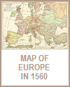 Map of Hapsburg Europe in 1560
