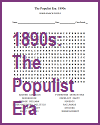 Populist Era Word Search Puzzle