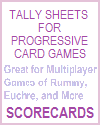 Tally Sheets for Multi-Player Progressive Card Games