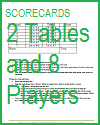 Tally Score Sheet for Progressive Games