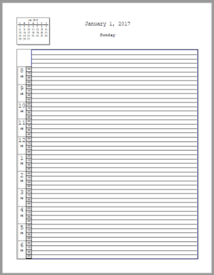 Daily Planner with Office Hours | Student Handouts