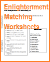 Enlightenment Matching Worksheets