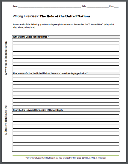 critical thinking questions about the united nations