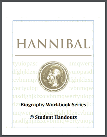 Hannibal Biography Workbook - For grades 7-12. Free to print (PDF file).