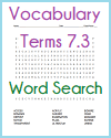Vocabulary Terms 7.3 Word Search Puzzle