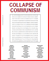 Collapse of Communism Word Search Puzzle Worksheet