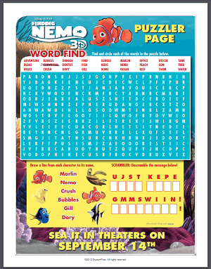 Nemo Shark Free Games, Activities, Puzzles