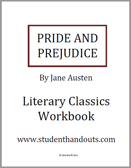 Pride and Prejudice Literary Classics Workbook - Free to print (PDF file). This novel workbook features the complete unabridged text along with questions and activities.