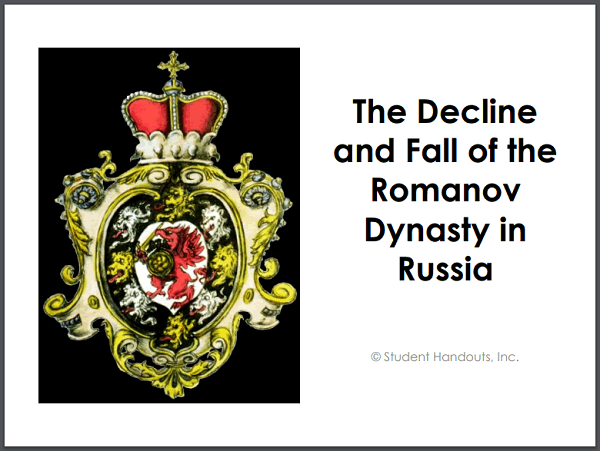 Decline and Fall of the Romanov Dynasty PowerPoint