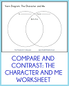 Compare and Contrast the Character and Me Worksheet