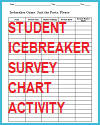 Icebreaker: Just the Facts Survey Chart Activity