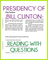 Clinton: A New Presidency Reading with Questions