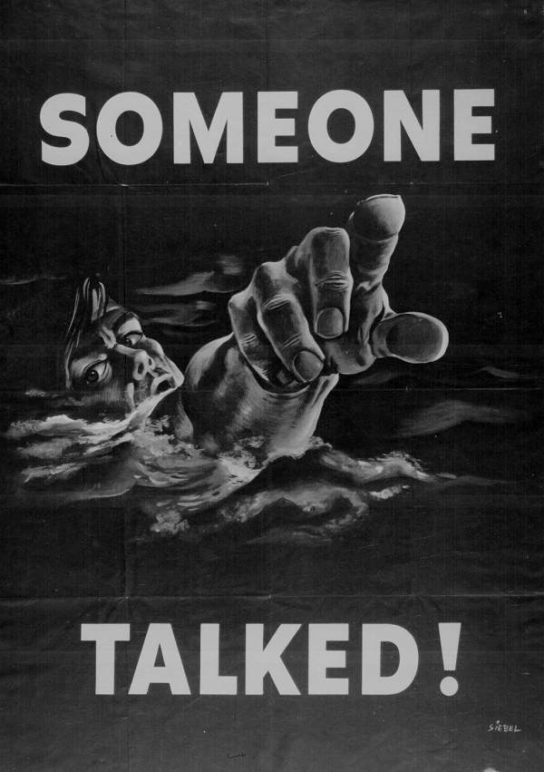 Someone Talked Poster, World War II
