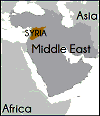Syria Labeled Global Position Map