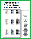 U.S. Economic System Word Search Puzzle