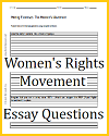 Women's Rights Movement Writing Exercises