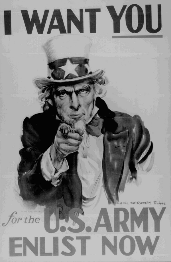 Uncle Sam Military Recruitment Poster