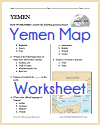 Yemen Map Worksheet