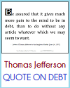 Thomas Jefferson Quote on Debt