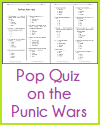 Punic Wars Quiz with 18 Multiple-Choice Questions