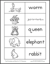 Kindergarten Vocabulary File Folder Games