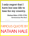 Nathan Hale Printable Quote
