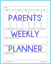 Weekly Family Planner for Busy Parents
