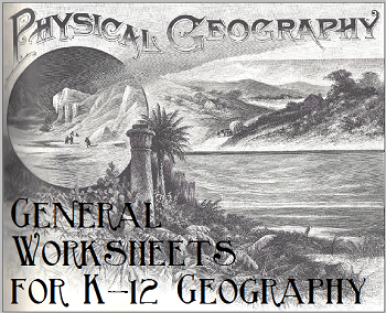 Geography Worksheets - Free to print (PDF files). Variety of printables for grades K-12.