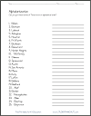 Put Texas Towns into ABC Order Worksheet