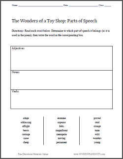 "The Wonders of a Toy Shop" Printables - Free eBook and accompanying worksheets.