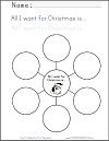 "All I Want for Christmas" Bubble Map Organizer