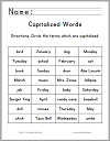 Circle Capitalized Proper Nouns Worksheet