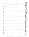 Going to the Circus Acrostic Poem Writing Worksheet
