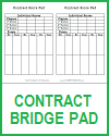 Contract Bridge Scoring Sheets