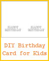DIY Birthday Card for Kids