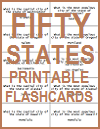 Fifty States Printable Flashcards