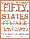 Fifty States Game Cards