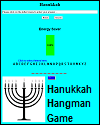 Hanukkah Hangman-style Energy Saver Game